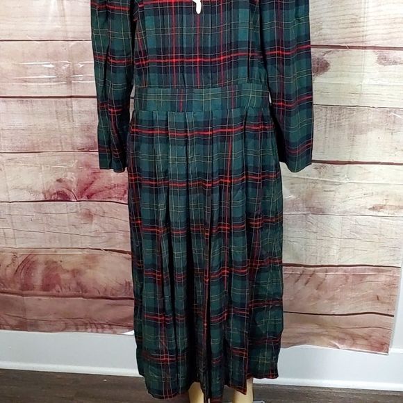 Authentic Vintage Tartan Dress Size XL - Picture 2 of 12